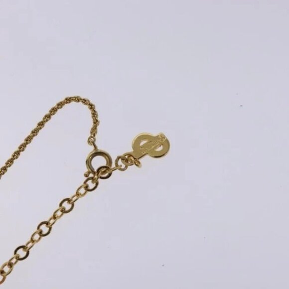 Christian Dior Necklace metal Gold Auth 134260 - Picture 5 of 13